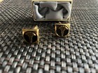 Cufflinks Medical Caduceus Gold  Tone Vintage Men Formal Wear