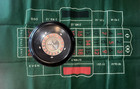 Vintage 1940s Ap Games Roulette Wheel Ball Felt Mat Usa Casino Night