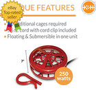 Stock Tank   Pond Heater  Ultimate Stock Tank Deicer W  Cord Clip Water