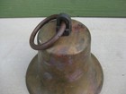 Antique Solid Brass Ship s Bell   Clapper Maritime Nautical 6lbs 9 5  Vtg Tiki