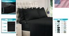 Hotel Quality 6-piece Queen Sheet Set - Black