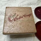 8 Vintage Anodized Aluminum Coasters  Multi-color Color Craft Mcm Original Box