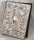 Vintage Italy Sterling Silver 925 Repousse Floral Note  Address Book New Cond 