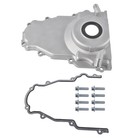 Front Timing Cover With Dual 10an Turbo Oil Drain Ports For Gm Gen 3 Ls Engines