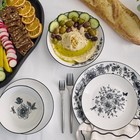 Esme 12-piece Dinnerware Set Porcelain  Plates And Bowls Set  Dish Set For 4    