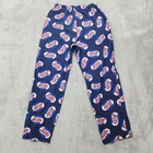 Pepsi-cola Pajama Pants Mens S Blue Logo Flannel Drawstring Lounge Sleepwear