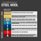 Steel Wool 0000 12 Pad Fine Grade Rhodes  American Final Finish Super Fine