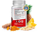     Spike Protein Detox Nattokinase 4000fu Bromelain 500mg Curcumin 1000mg 60 Caps