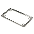 360 Twin Chrome 7    X 4    Metal Motorcycle License Plate Frame