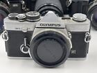 Vtg Lot Of Slr Cameras Flashes   Lenses  Minolta X-700  Xg-1  Olympus  Untested