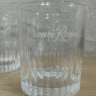 Crown Royal  Old Fashioned  Rocks Glasses  Round With Spear-cut Base  Set Of 4