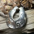 Celtic Cats Brooch Irish Scottish Ireland Scotland Cat Lover Pewter Ladies Pin