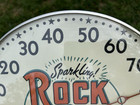 Original Rock Spring 12  Dial Thermometer Sign