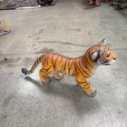 Tiger Cub Standing Resin Statue Wild Animal Prop Display Decor Jungle Zoo Safari