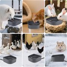Heated Water Bowl For Cats Rabbits  Hanging Dog Heating Dish For Cage Kennel