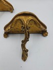 Pair Of Vintage Mid 20th Century Italian Gilt Wall Brackets Shelves