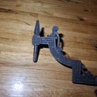 Pat 1871 Antique Ornate  Cast Iron Wall Mount Sconce Plant Oil Lamp Holder