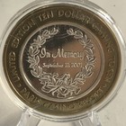 Paris Las Vegas  10 Gaming Token Limited Edition  999 Fine Silver Sept 11  2001