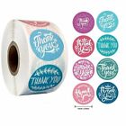 2 Roll Of 1000 Pcs 1  Assorted Floral Thank You Stickers Round Sealing Labels Us