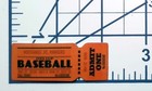 Vintage Baseball Stadium Ticket Admit One Vinyl Sticker Mini Decal Die Cut