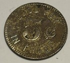 Old Charle s Saloon Olympia Washington Good For 5c In Trade Token 21mm