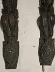 Pair 21  Antique Carved Wood Corbel Bracket Fruit Leaves Architectural Salvage