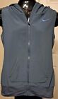 Nike Women s Long Full Zip Turtleneck  hoodie  Vest Lightweight Gray Small