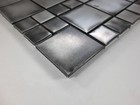 Rustic Industrial Stainless Steel Pattern Mosaic Tile Kitchen Backsplash Spa