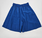 Vintage Spenard Weekend Culotte Shorts Women s Size Medium Blue 90 s High Rise