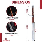 Braveheart Scottish Hero William Wallace Claymore Polished Stainless Steel Sword