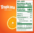  24 Pack  Tropicana 100  Juice Orange Blend  Vitamin C  No Added Sugar  10 Fl Oz
