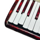 Vintage Nobility Atom Accordion Made In Italy Red Glossy As Is For Parts Read