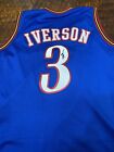 Allen Iverson Signed Philadelphia 76ers Jersey Jsa Coa Autographed