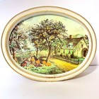Vintage Sunshine Biscuits Tin platter   the American Homestead   autumn   Spring 