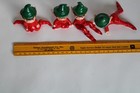 Vintage  4  Artmark Pixie Elf Christmas Ceramic Figurine Set  Japan