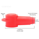 Stc10-8 Silicone Terminal Covers Alternator Battery Stud Red  Black