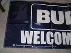 New Large Budweiser Bud Light Banner Sign Beer Welcome Music Concert Fans