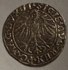 Rare Authentic Lithuania Half Groschen 1 2 Groat Silver Coin Knight On Horseback