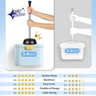 Hamitor Toilet Plunger And Bowl Brush Set 2 In 1 Stainless Steel Holder