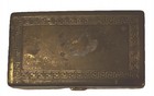 Vtgantique Brass Trinket Razor Box W greek Key Design Border Gillet Bostonian