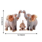 Elephant Family Statue Home Decoration Showpiece Animal Large Figurine