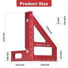 Multi Angle Measuring Ruler 3d Precision 45 90 Degree Woodworking Tool