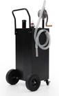 30 35 40 50 Gal Gas Caddy Fuel Diesel Oil Transfer Tank Portable Pump W 4 Wheels