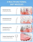 Usb Portable Water Flosser Dental Oral Irrigator 240ml Water Pick 4 Jet Nozzles