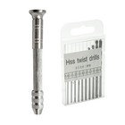 Manual Craft Drill hand Drill With 10 Pcs Small Drill Bits  0 8mm-3 0mm  for 