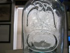  mighty Nice  Gii-92 Pictorial Double Eagle  aquamarine 1 Pinthistorical Flask