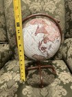 Globe With Metal Stand Vintage Terrestrial World Earth