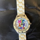Vintage Disney Park Mickey Mouse Watch K130-6377-7-12213 Japan Quartz White Band