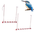 Hanging Long Tube Bird Feeder Easy To Clean Feeder With Flower