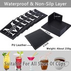 Coasters For Drinks With Holder Custom Name Coffee Table Bar Wine Cup Coasters